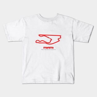 Miami Track Graphic Kids T-Shirt